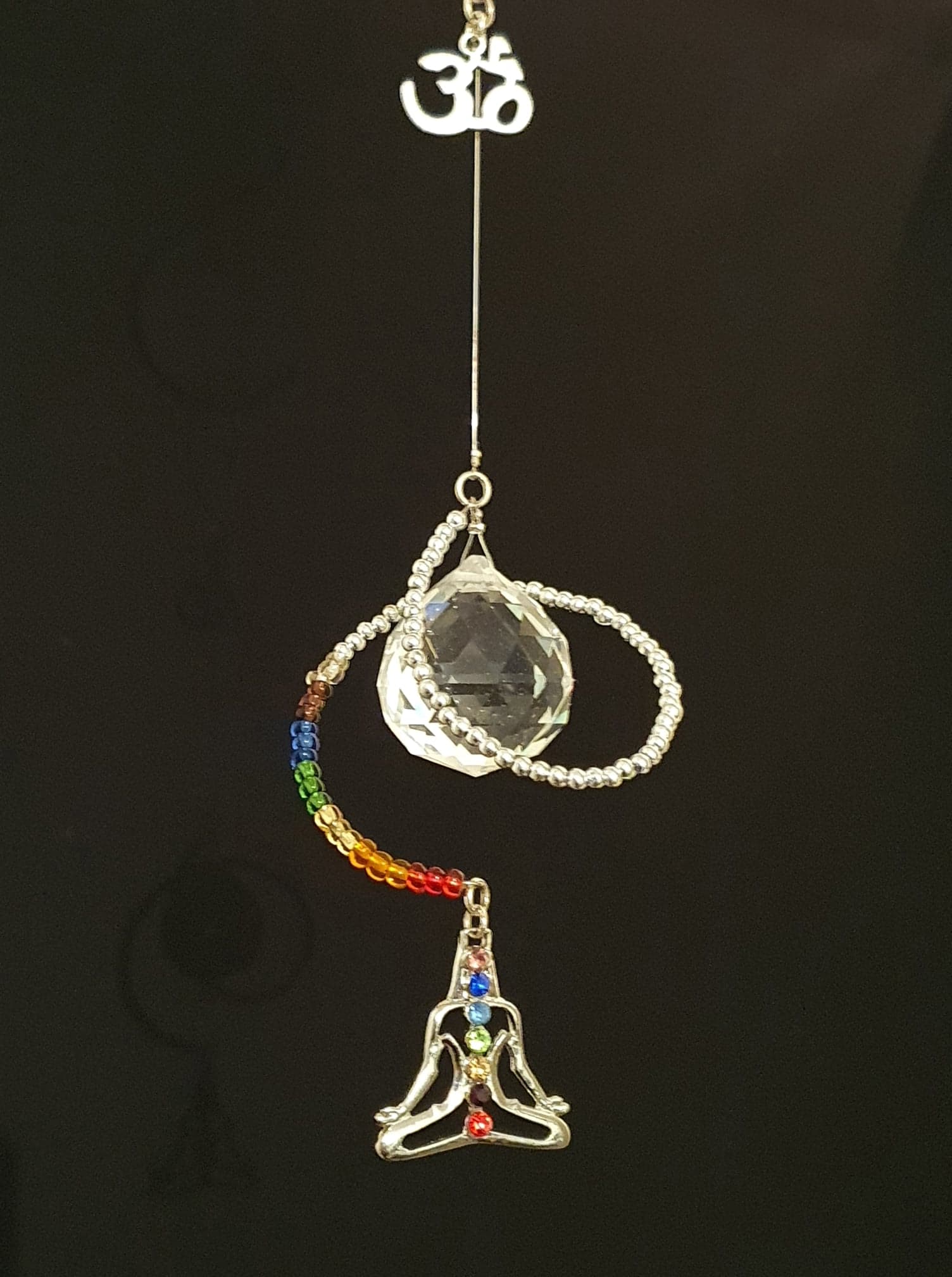 Meditation chakra theme crystal decoration