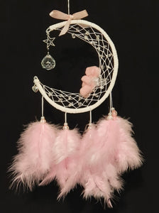 Pink Teddy In The Moon Dreamcatcher perfect Novelty Gift