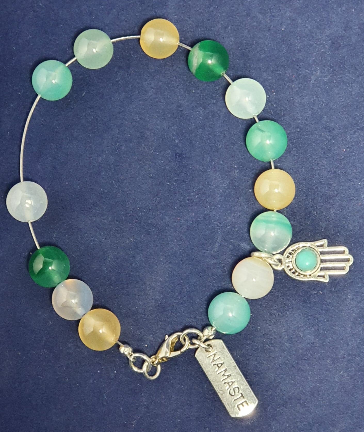 Agate Worry beads / meditation bead bracelet